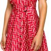 Karl Lagerfeld Paris Midi Dress Hanky Hem Puffed Sleeve-4
