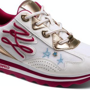 Karl Lagerfeld Paris Womens Fashion Sneakers Bright White-0