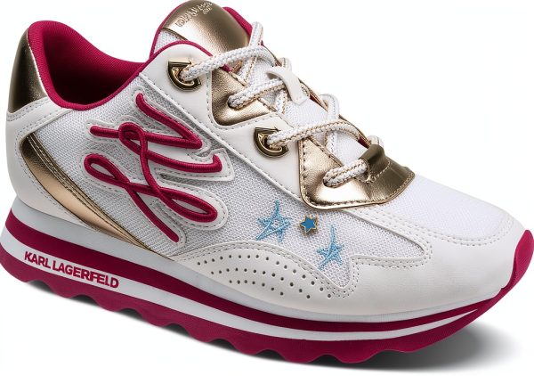 Karl Lagerfeld Paris Womens Fashion Sneakers Bright White-0