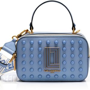 Karl Lagerfeld Paris Crossbody Handbag Women Blue Fog One-0