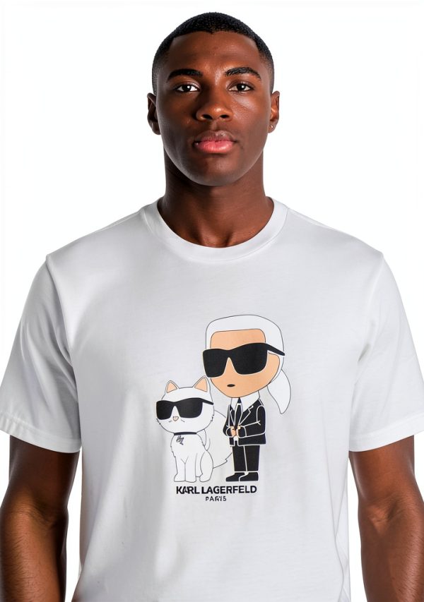Karl Lagerfeld Paris Mens T-Shirt Graphic Design Casual-3