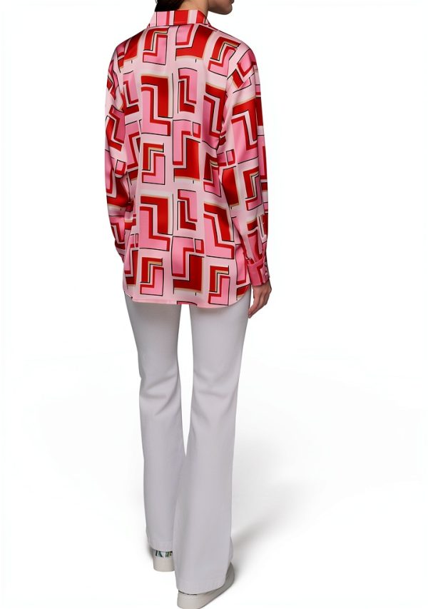Karl Lagerfeld Paris Womens Button Down Shirt Parfait Multi-3