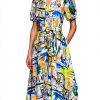 Karl Lagerfeld Paris Womens Dress Silky Crepe Tie Belt-0
