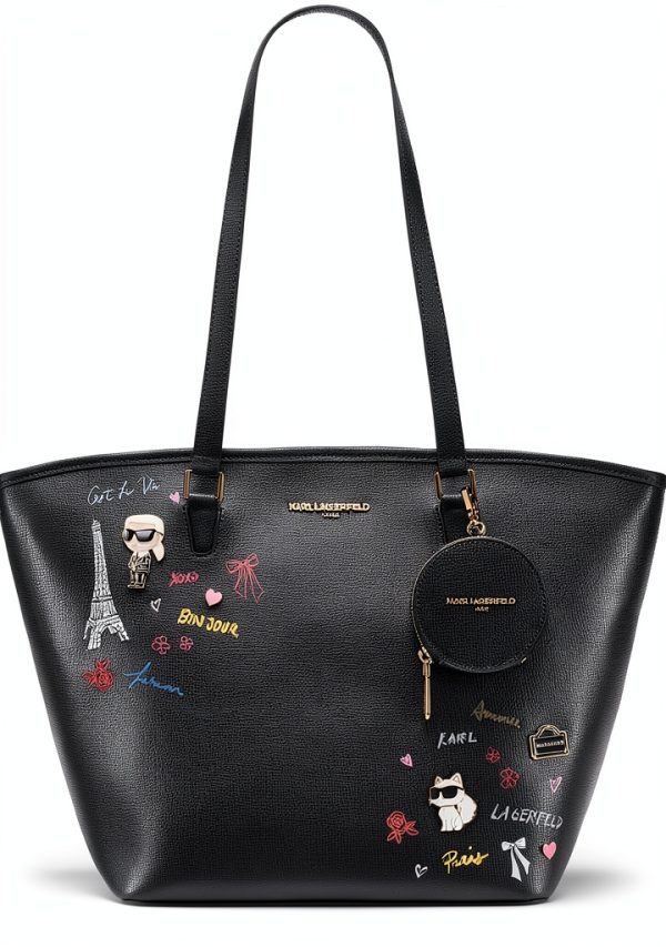 Karl Lagerfeld Paris Womens Top Handle Tote Bag-0