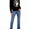 Karl Lagerfeld Paris Womens Pullover Sweater Black Versatile-1