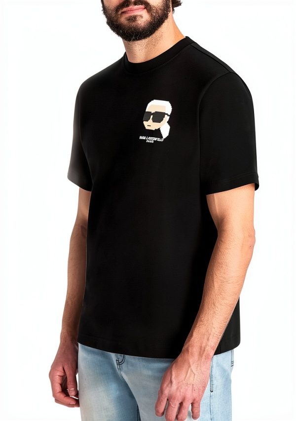 Karl Lagerfeld Paris Mens T-Shirt Graphic Design Casual-2