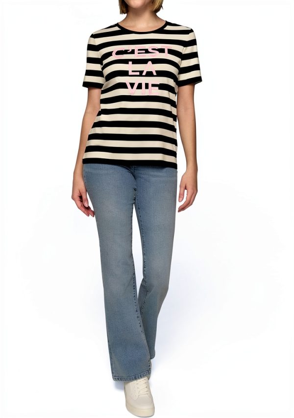 Karl Lagerfeld Paris Womens T-Shirt Soft Casual Short Sleeve-1