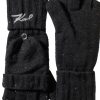 Karl Lagerfeld Paris Womens Cold Weather Mittens Black One-0