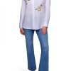 Karl Lagerfeld Paris Womens Button Down Shirt White-1