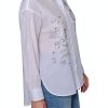 Karl Lagerfeld Paris Womens Button Down Shirt White-2