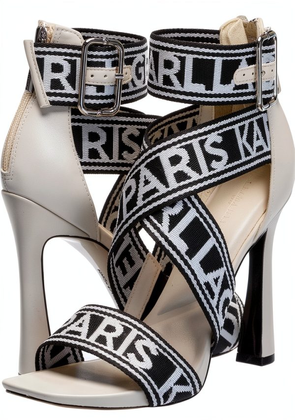 Karl Lagerfeld Paris Strappy Sandals Women Heels Fashion-6