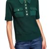 Karl Lagerfeld Paris Womens Sweater Rain Forest Color Large-0