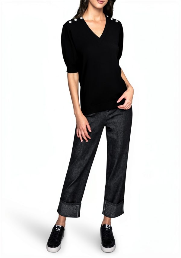 Karl Lagerfeld Paris Womens Sweater Casual Luxury Versatile-1