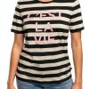 Karl Lagerfeld Paris Womens T-Shirt Soft Casual Short Sleeve-0