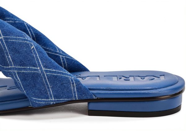 Karl Lagerfeld Paris Womens Flat Sandals Cushioned Insole-3