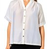 Karl Lagerfeld Paris Womens Work Shirt Flattering Fit-0