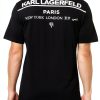 Karl Lagerfeld Paris Mens T-Shirt Black Logo Graphic Design-1