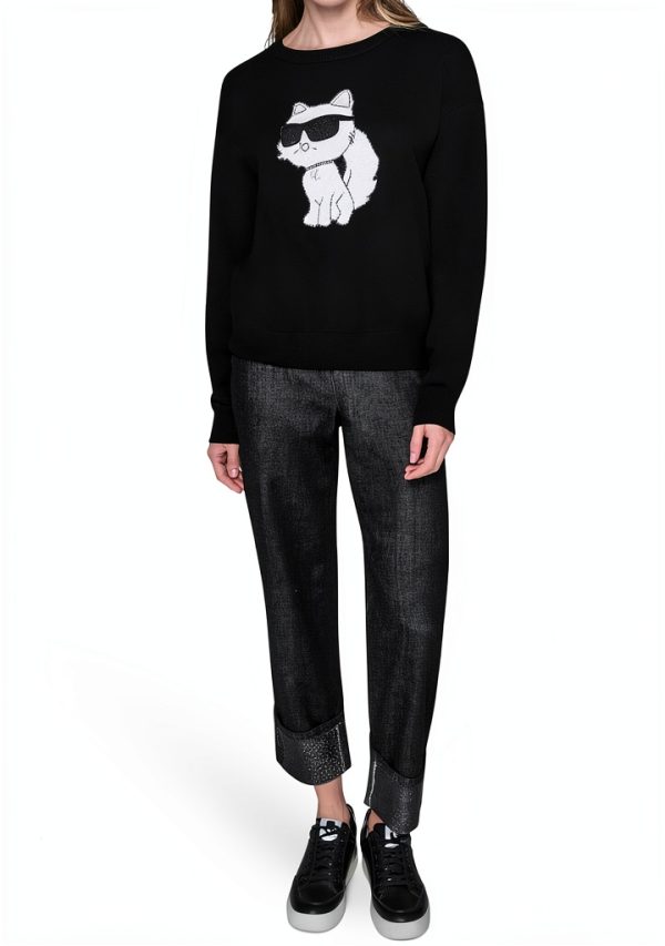 Karl Lagerfeld Paris Womens Pullover Sweater Casual Luxury-6