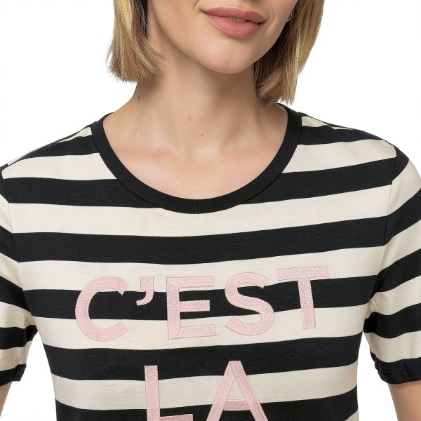 Karl Lagerfeld Paris Womens T-Shirt Soft Casual Short Sleeve-4