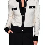 Karl Lagerfeld Paris Womens Pullover Sweater Black White-0