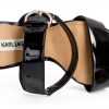 Karl Lagerfeld Paris Womens Heeled Sandals High Ankle Strap-4