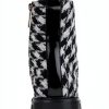 Karl Lagerfeld Paris Womens Combat Boots Mid Shaft Cold-1