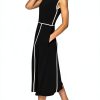 Karl Lagerfeld Paris Womens Wear to Work Midi Dress-2