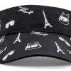 Karl Lagerfeld Paris Womens Sun Hat Black White Luxury-0
