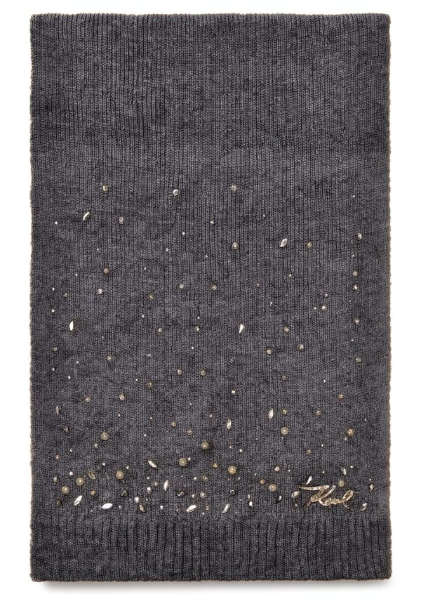 Karl Lagerfeld Paris Womens Scarf Luxury Design Versatile-1