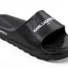 Karl Lagerfeld Paris Mens Sandals Logo Print Pool Slide-0