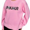 Karl Lagerfeld Paris Womens Sweatshirt Prism Pink Versatile-0