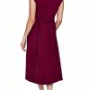Karl Lagerfeld Paris Sleeveless Scuba Crepe Midi Dress-3