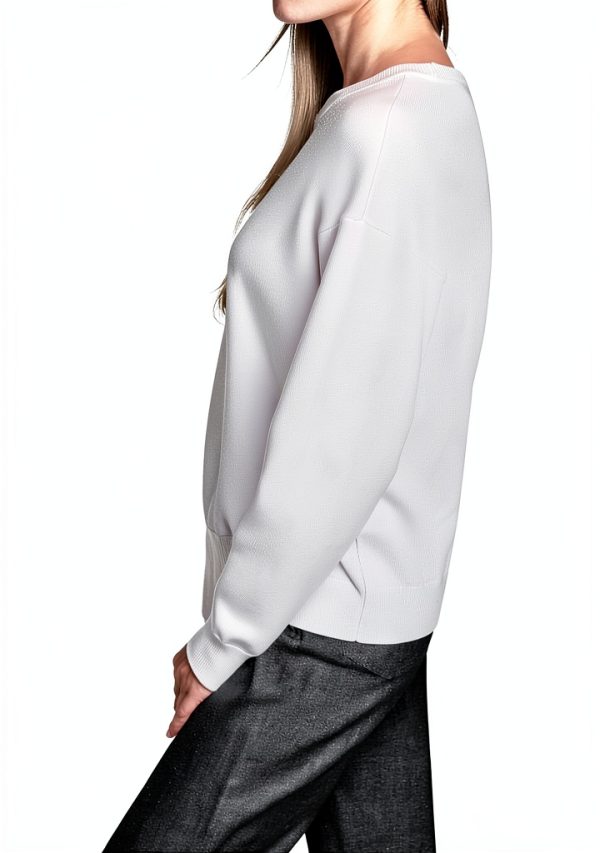 Karl Lagerfeld Paris Womens Pullover Sweater Soft White-2