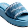 Karl Lagerfeld Paris Womens Platform Slide Sandals Cushioned-0