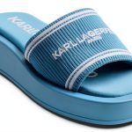 Karl Lagerfeld Paris Womens Platform Slide Sandals Cushioned-0