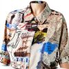 Karl Lagerfeld Paris Womens Blouse Soft White Versatile Fit-2