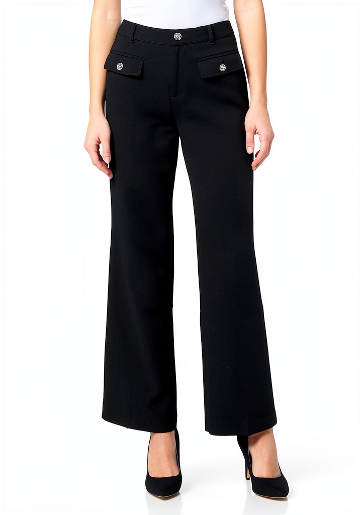 Karl Lagerfeld Paris womens casual pants in Soft White color on a model