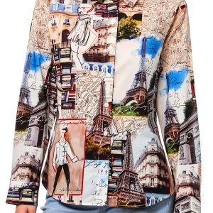 Karl Lagerfeld Paris Womens Blouse Soft White Versatile Fit-0