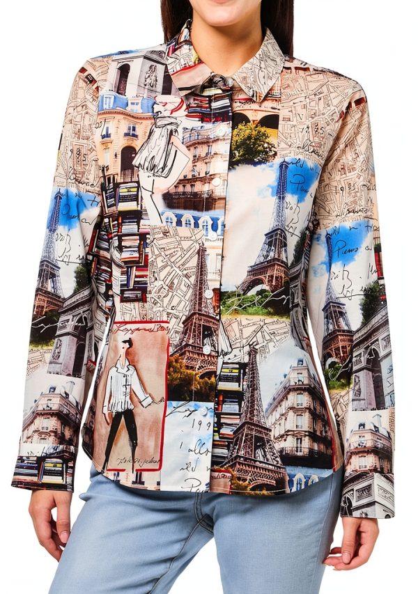 Karl Lagerfeld Paris Womens Blouse Soft White Versatile Fit-0