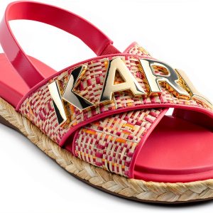 Karl Lagerfeld Paris Womens Slide Sandals Cushioned Insole-0