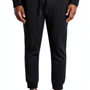 Karl Lagerfeld Paris Mens Scuba Track Pants Black-0