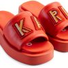 Karl Lagerfeld Paris Womens Slide Sandals Platform Cushioned-0