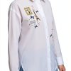 Karl Lagerfeld Paris Womens Button Down Shirt White-2