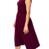 Karl Lagerfeld Paris Sleeveless Scuba Crepe Midi Dress-2