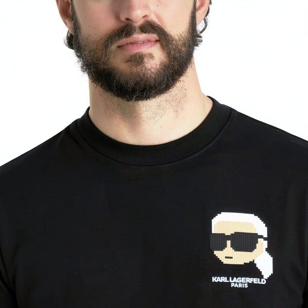 Karl Lagerfeld Paris Mens T-Shirt Graphic Design Casual-4