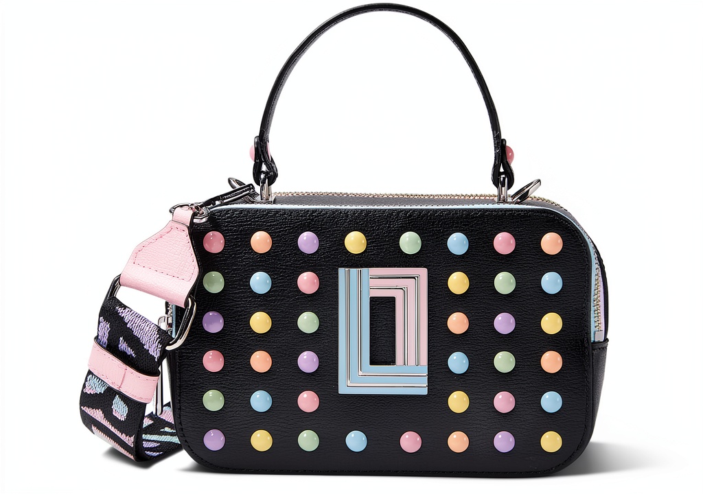 Karl Lagerfeld Simone crossbody handbag in Black Multi Candy color