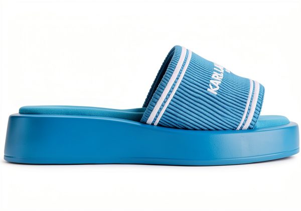 Karl Lagerfeld Paris Womens Platform Slide Sandals Cushioned-4