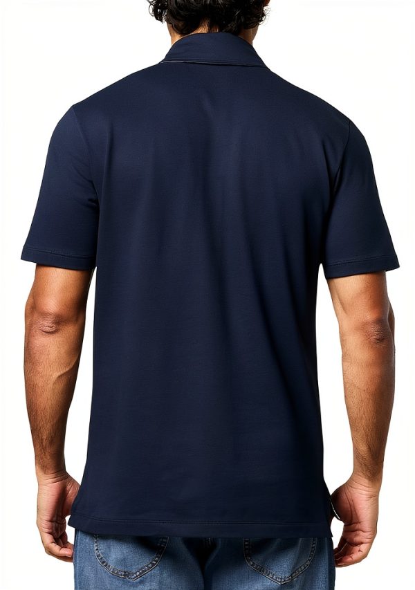 Karl Lagerfeld Mens Polo Shirt Short Sleeve Logo Design-1