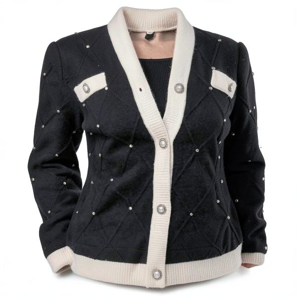Karl Lagerfeld Paris Womens Pullover Sweater Black Soft-4