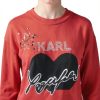 Karl Lagerfeld Paris Womens Sweater Admiral Red Versatile-5